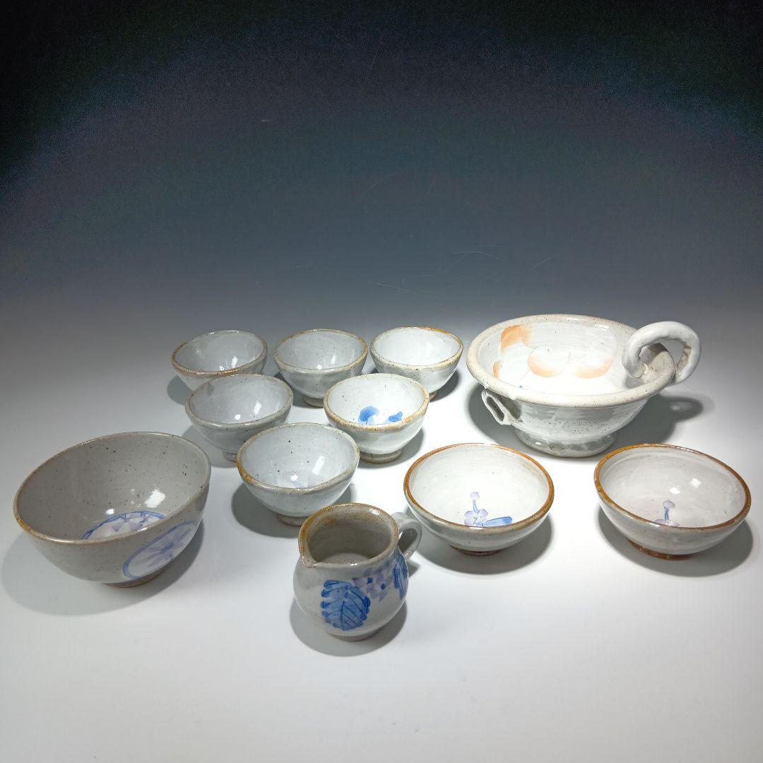 花窯　花田和彦造　湯呑、向付他　11点おまとめ　人気作家　しおり付
