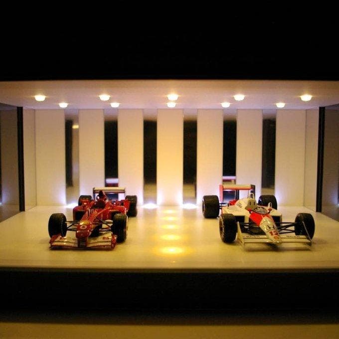 klaus・白大理石＆WH梨地・ディスプレーBOX / ネオジオラマ