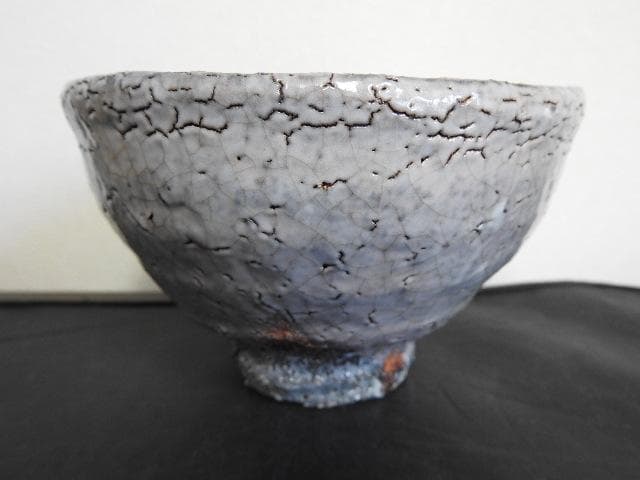 玉隆山　吉田萩苑造　萩茶碗　共箱　MA489