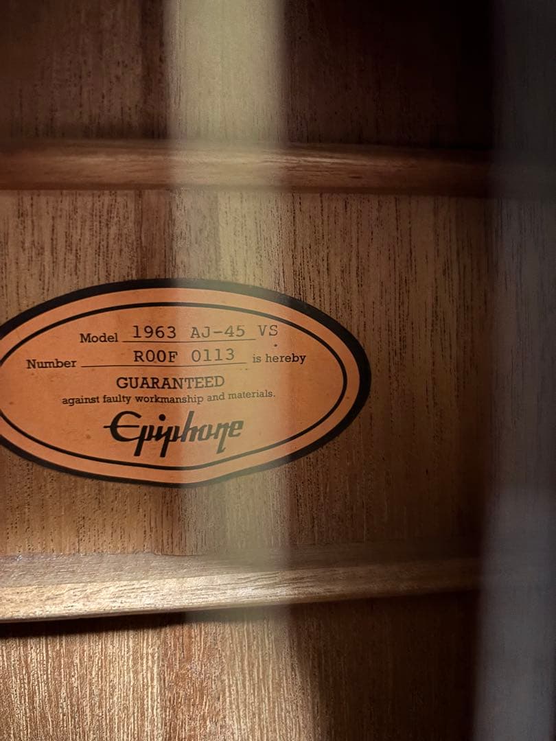 【引取りのみ】Epiphone アコースティックギター AJ-15