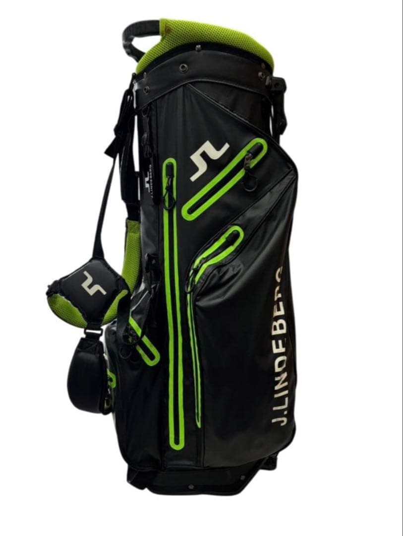J.LINDEBERG ブラック/グリーン キャディバッグ