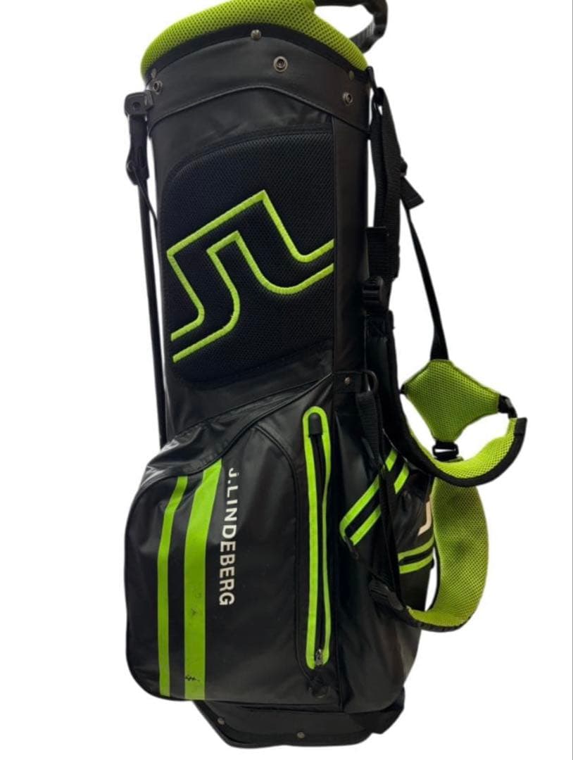 J.LINDEBERG ブラック/グリーン キャディバッグ