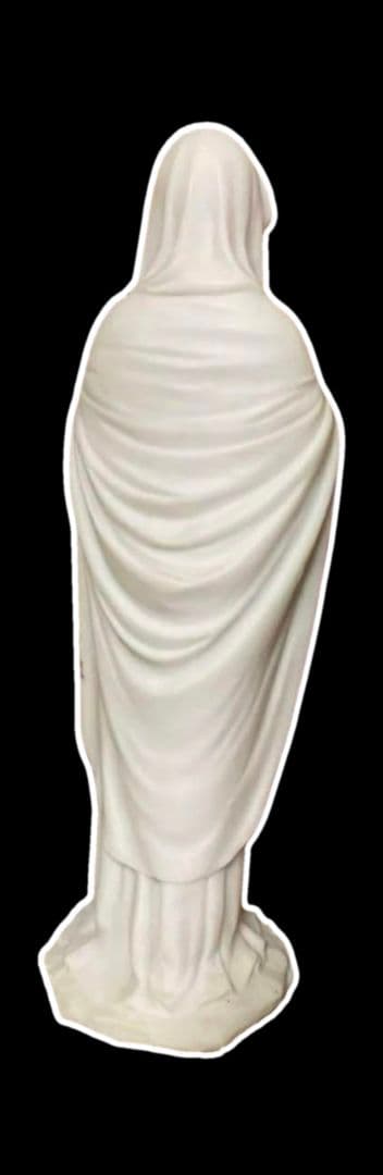 聖母 マリア像 キリスト教 美術彫刻像 2体セット アンティーク