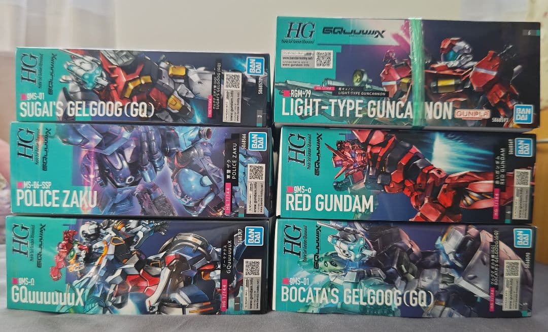 HG ガンプラセット 6種　ジークアクス