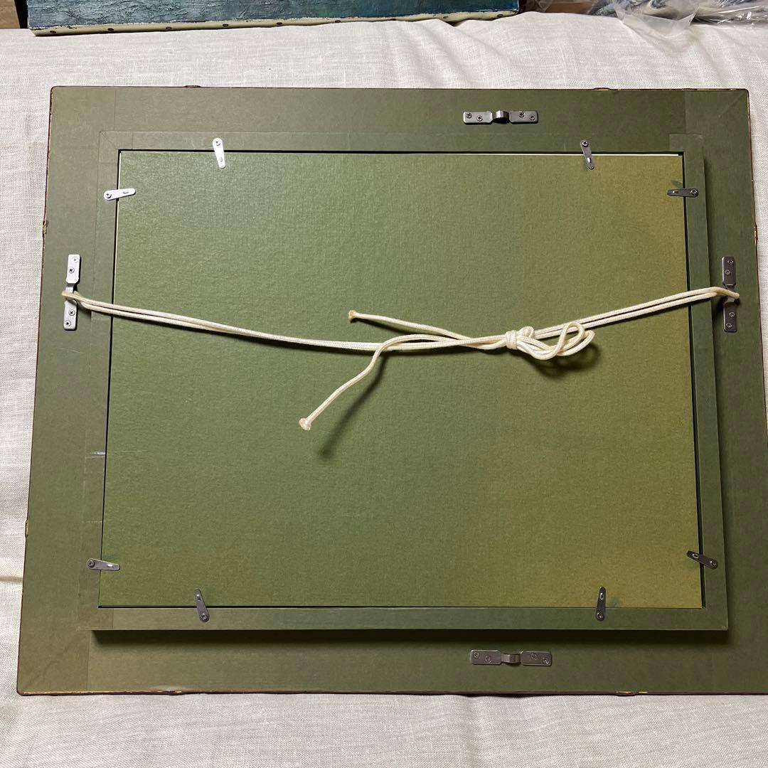 油彩  油絵  風景画  額縁付き  サイン有り  作者不詳  Ｆ6サイズ