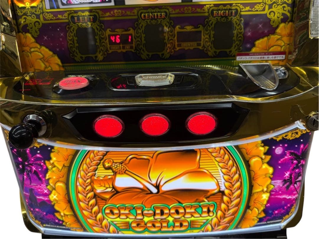 沖ドキ！GOLD-30 頼める便　パチスロ　実機　ユニット付き