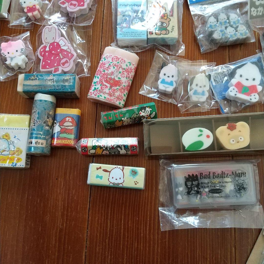 キャラいろいろ/消しゴム47袋/字消し：スラムダンク·エースをねらえ/サンリオ