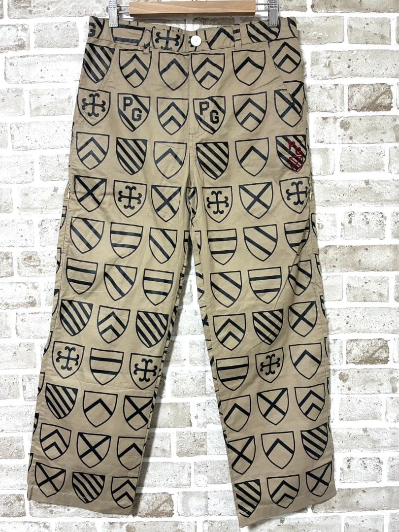 【早い者勝ち‼️】パーリーゲイツ メンズ ゴルフパンツ サイズ5 総柄 盾