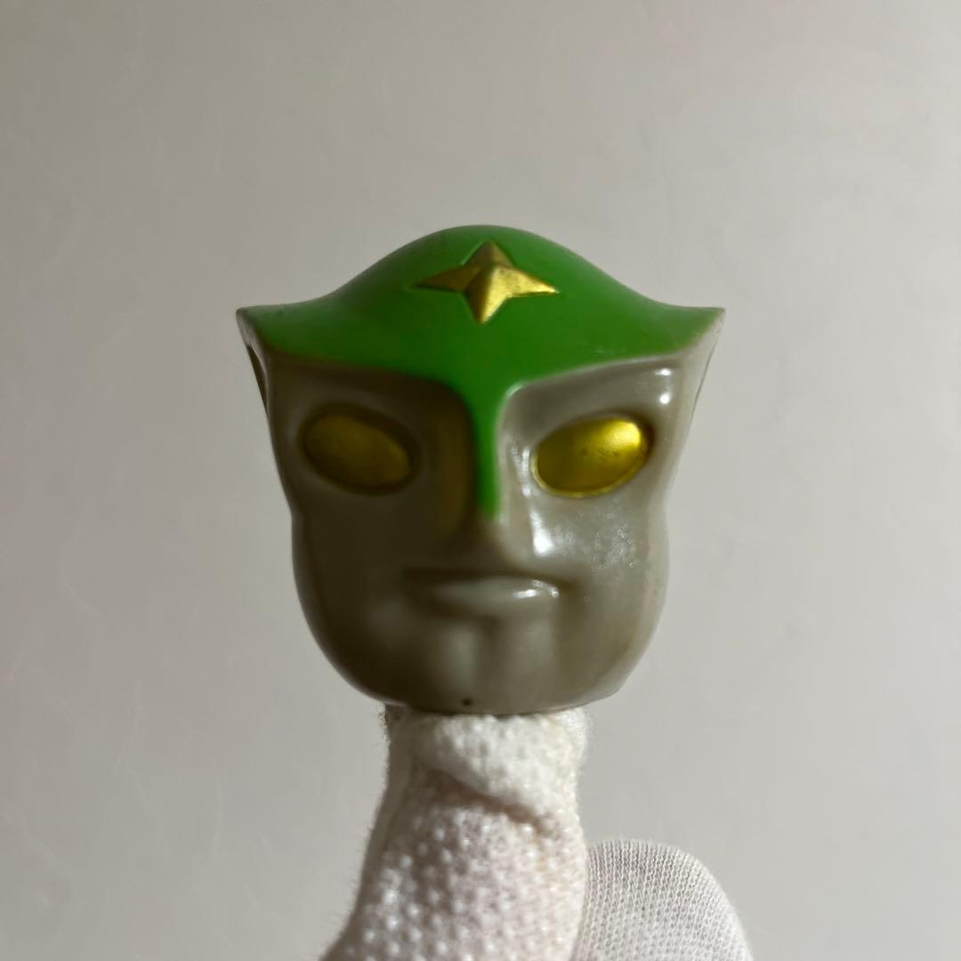 ⚠️貴重・激レア　トリプルファイター　グリーンファイター　面取れ　ソフビ　レトロ