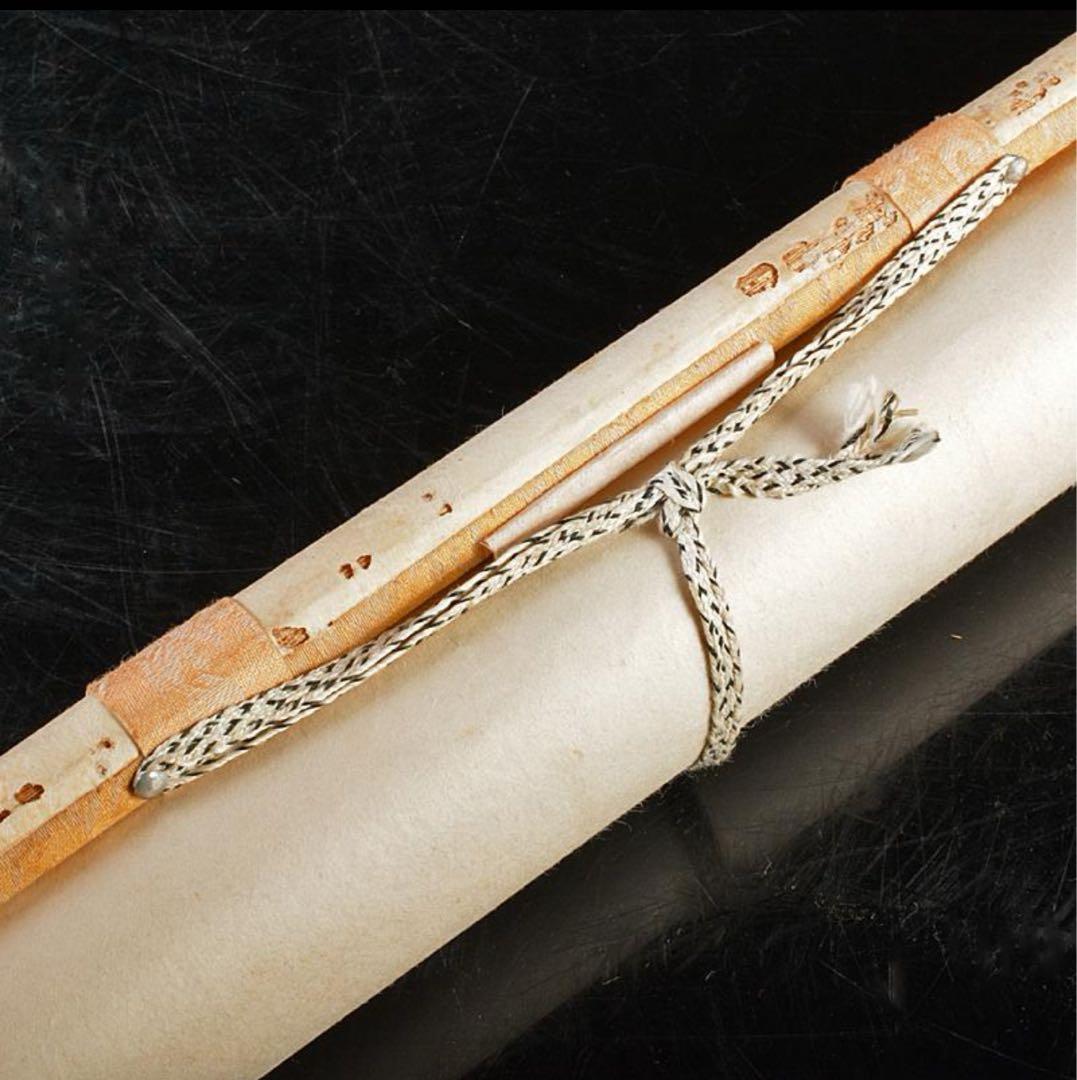 中国　掛軸　斉白石筆　紙本水墨画　海老蟹図