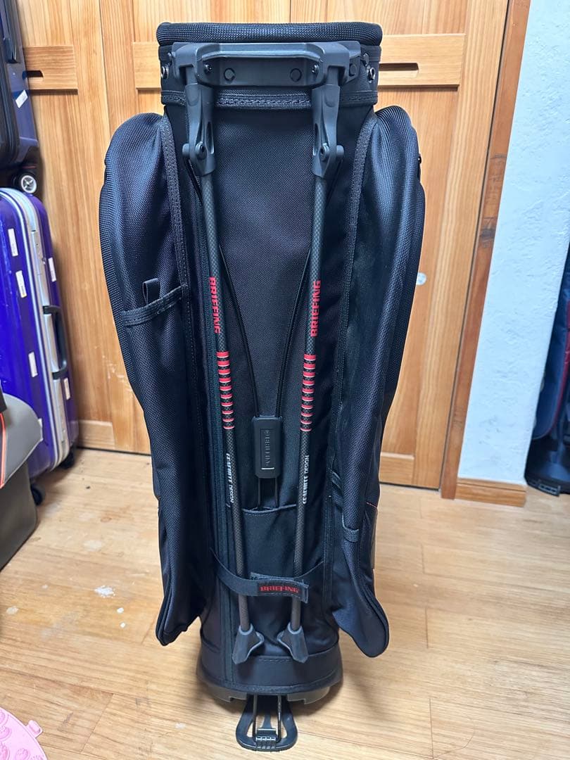 BRIEFING CR-10 キャディバッグ ブラック/レッド