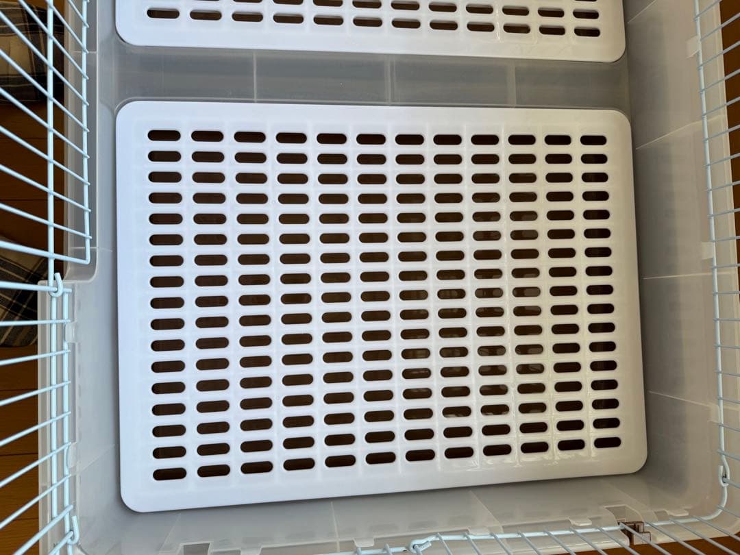 マルカン　うさぎカンタンお掃除ケージ ワイドB キャスター付き　ブラウン