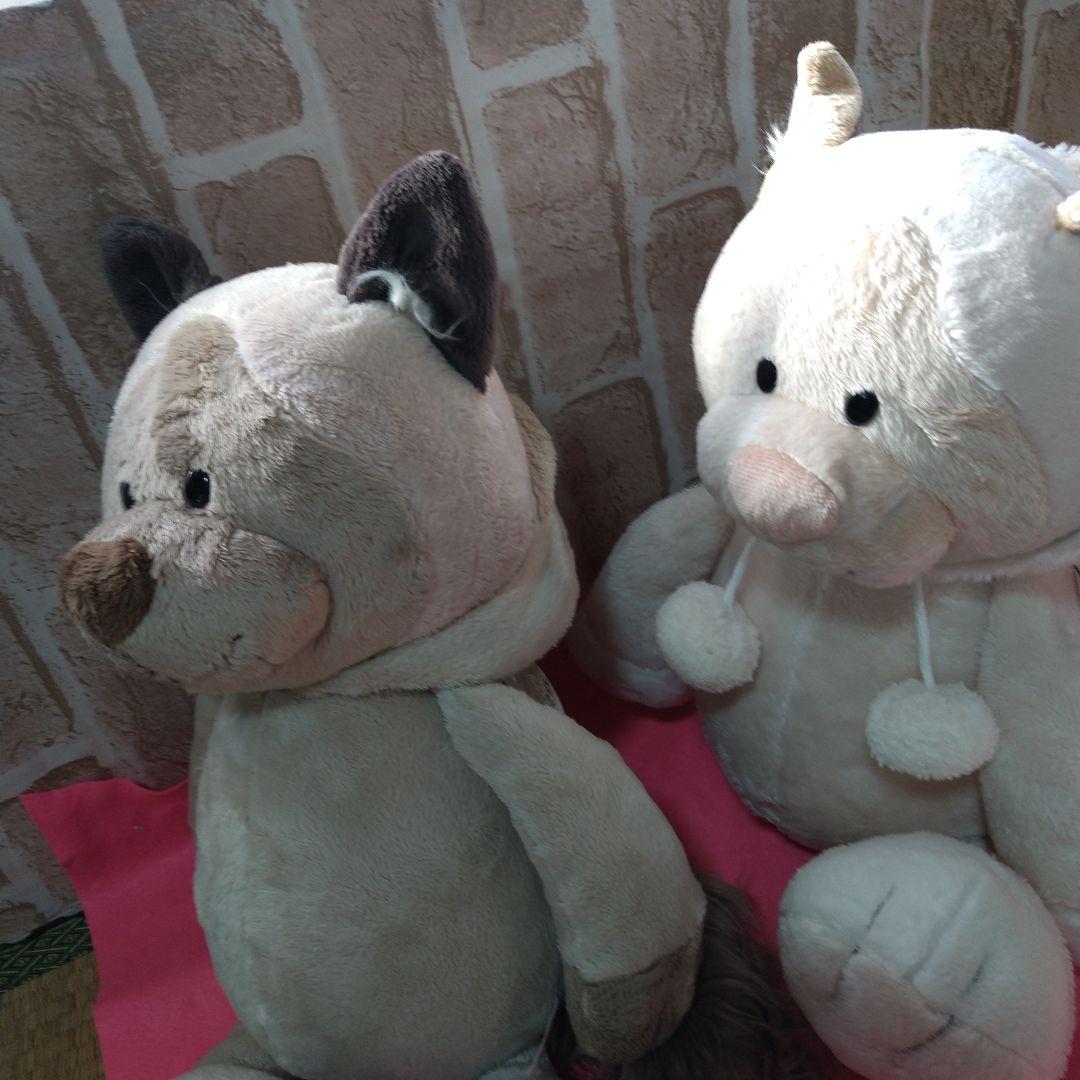 ニキスノーキャットぬいぐるみペア生産終了品 レア