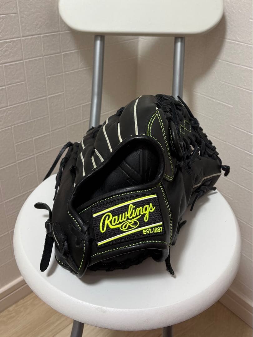 Rawlings 軟式グローブ 黒/黄緑