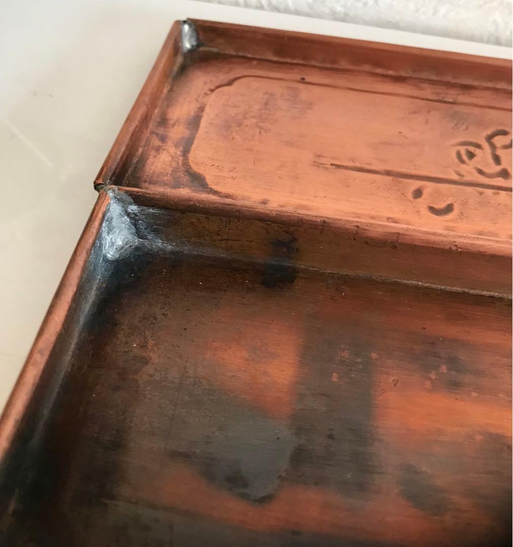 骨董品　銅製　筆箱　筆入れ　希少