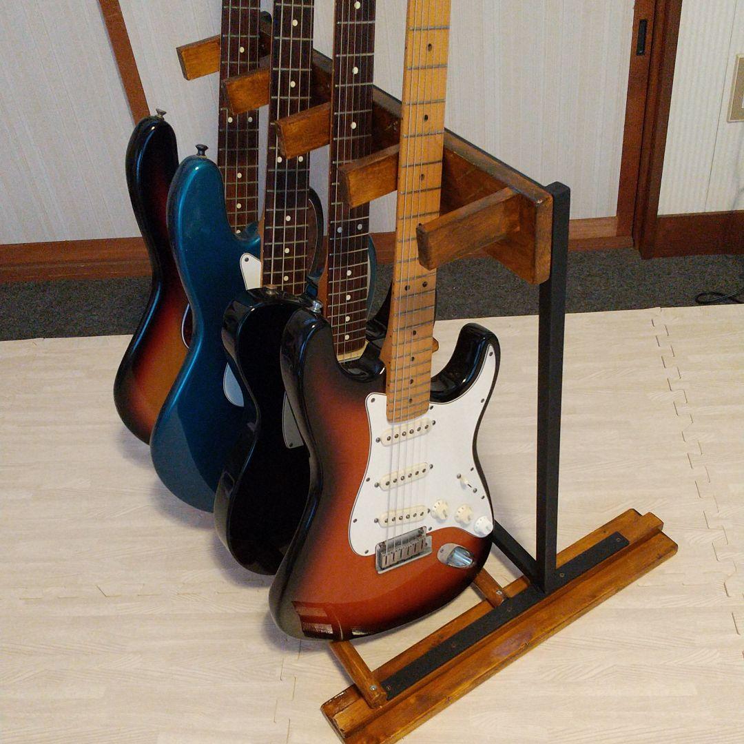 ギタースタンド アイアン製 ハンドメイド ４本