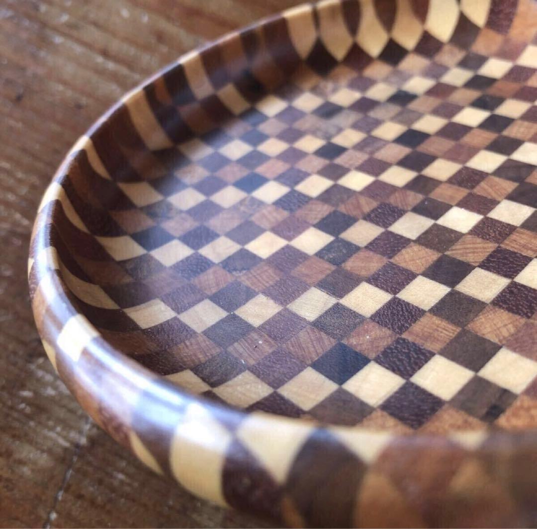 寄木細工 箱根細工 小皿 ナッツ皿 無垢 菓子皿 銘々皿 プレート 工芸品