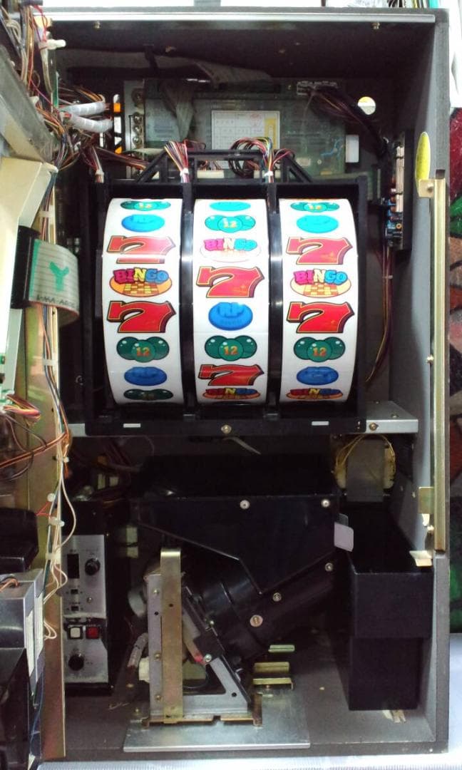 【パチスロ実機】ベルコ★『初代』スーパービンゴ【不要機付】４号機・人気台