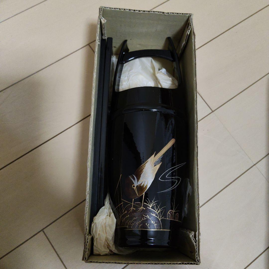 漆器 鳥の絵柄付き