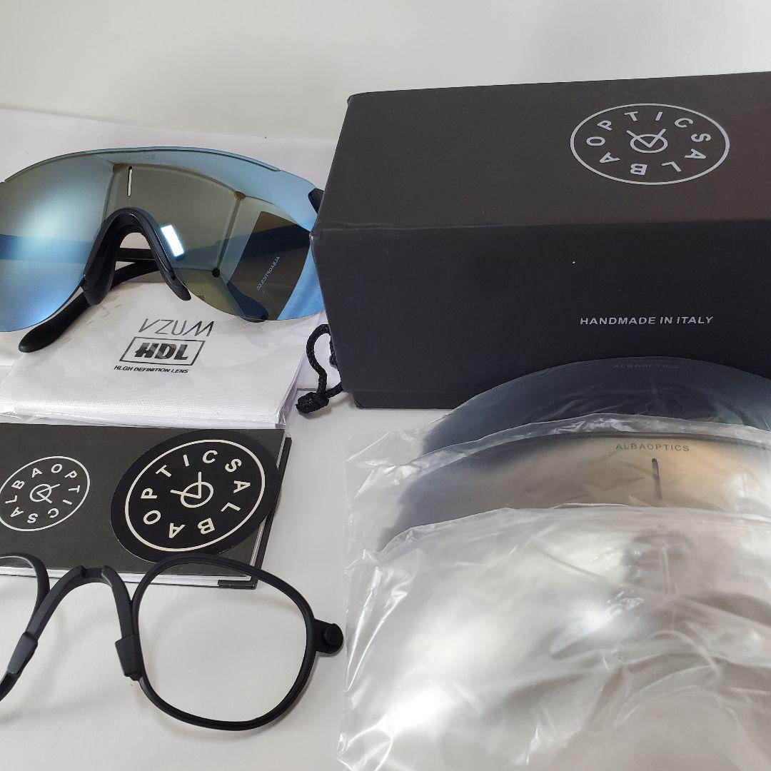 ALBAOPTICS STRATOS ブルーミラー スペアレンズ付き