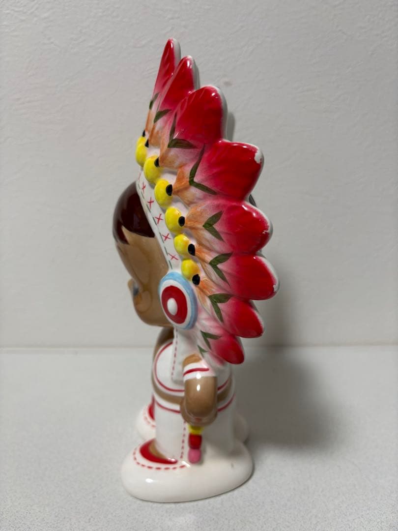 内藤ルネ インディアン 貯金箱 RUNE 人形 昭和レトロ デッドストック