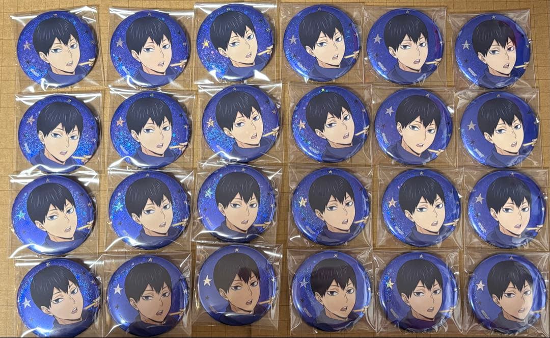 ハイキュー！！　コスモワールド　缶バッジ　影山飛雄　アップ