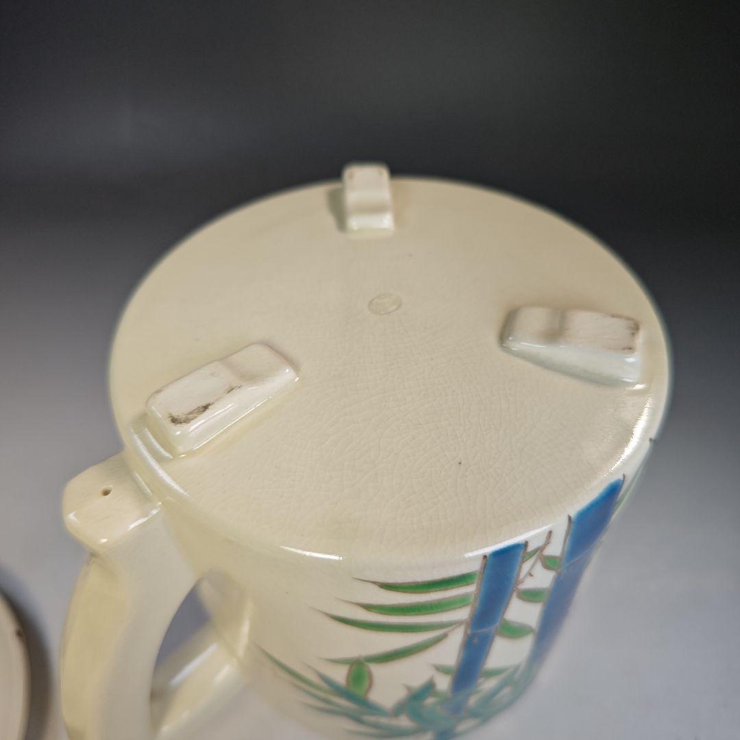 イ843 水次『宮本清香造』『青竹　水次　共箱』茶道具　水注　急須