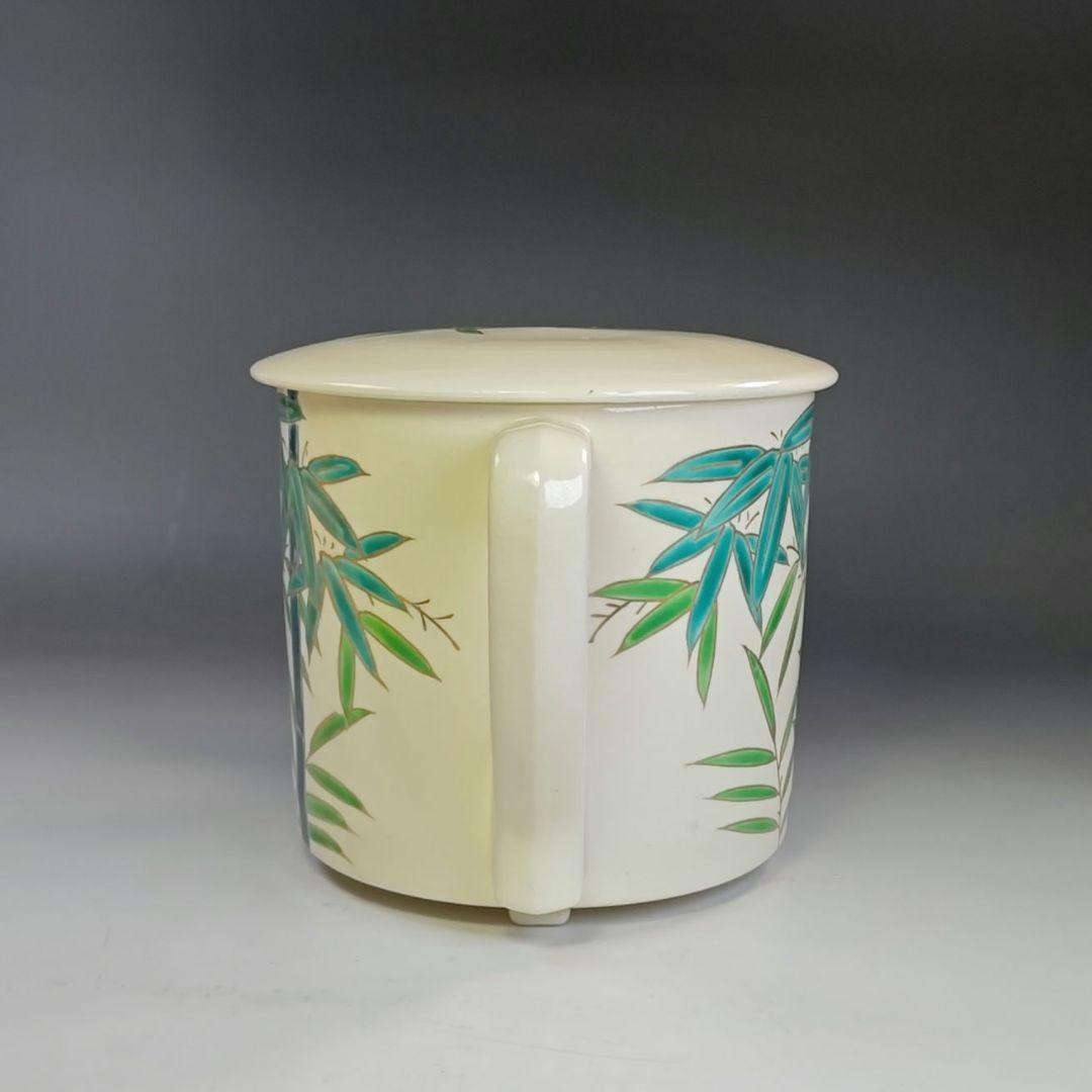 イ843 水次『宮本清香造』『青竹　水次　共箱』茶道具　水注　急須