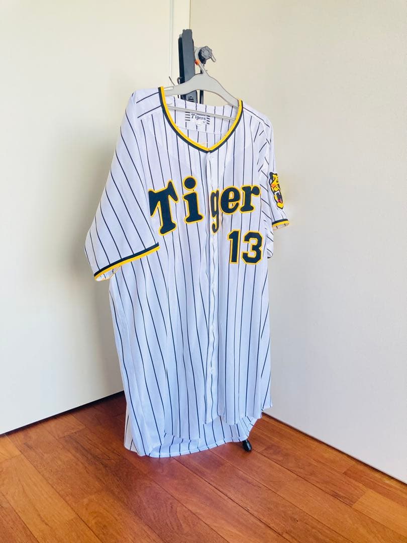 ミズノ 阪神タイガース ユニフォーム　岩崎優　ホーム　XOサイズ　刺繍