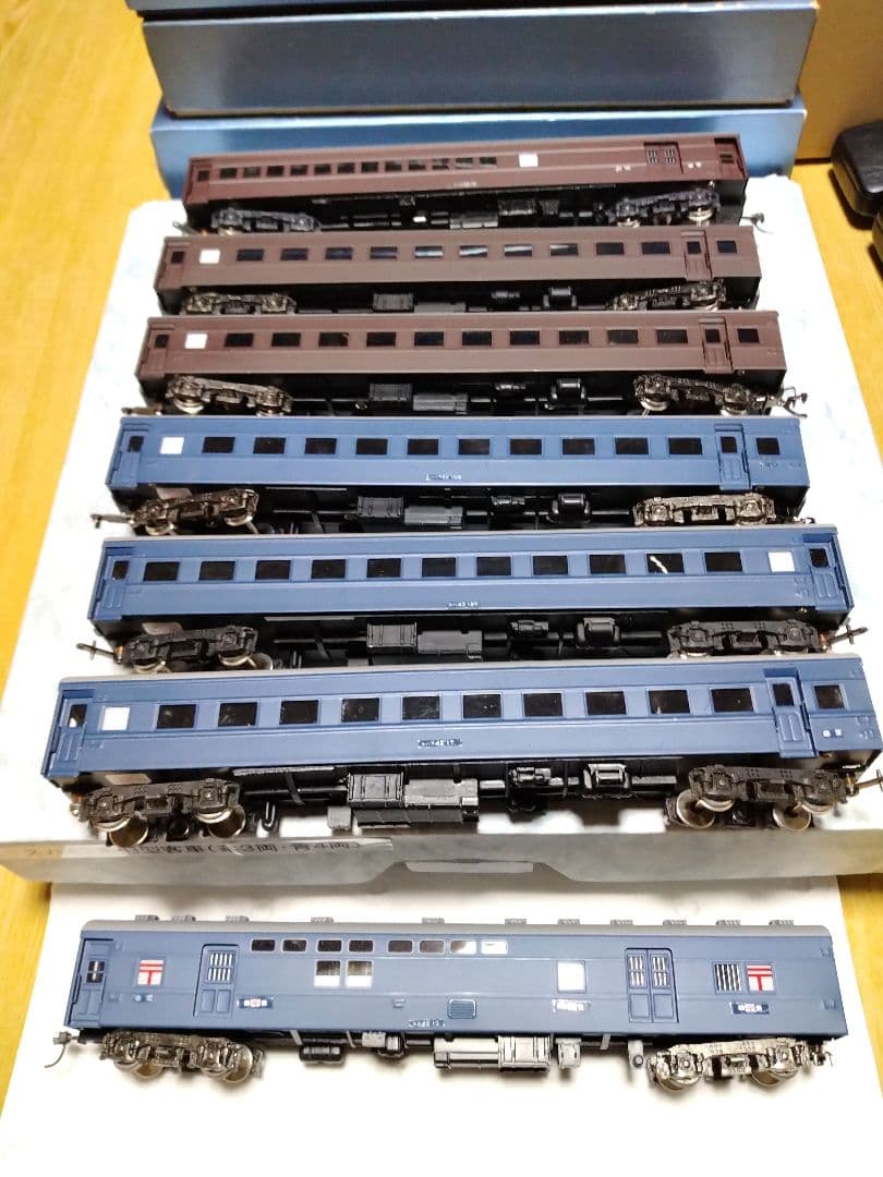 カツミ　HOゲージ　スハ43系旧型客車7両　ブラスモデル