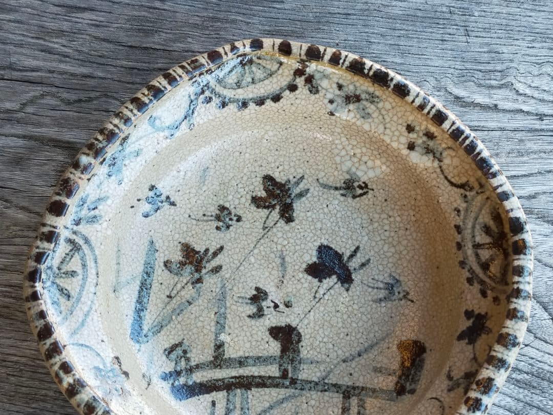 ♥絵志野　鉢　桐箱付き　志野　菓子鉢　骨董品