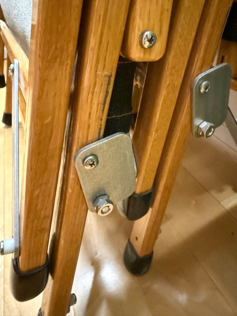 カーミットチェア② 2脚セット　生地張替え済　美品