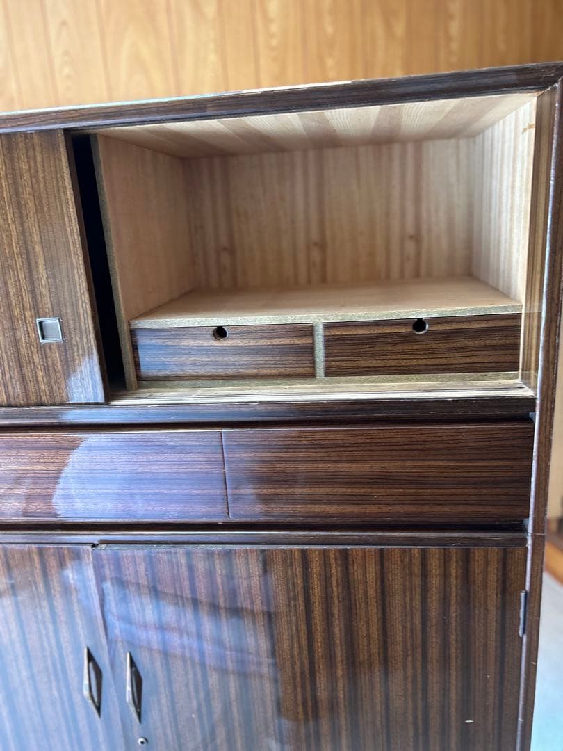 上段(小物入)中段(着物入)下段(3引出)3段組タンス