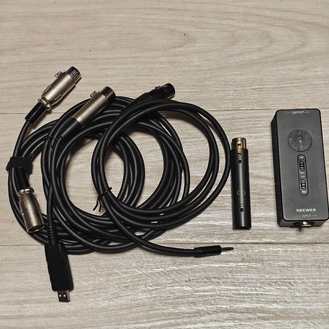 audio-technica AT2040 + ケーブル、電源、アンプ