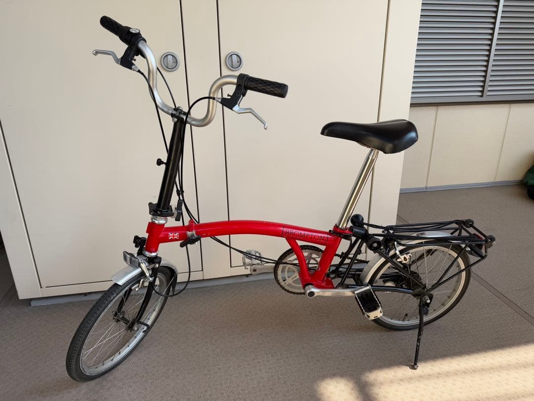 BROMPTON 折りたたみ自転車 3段変速　レッド