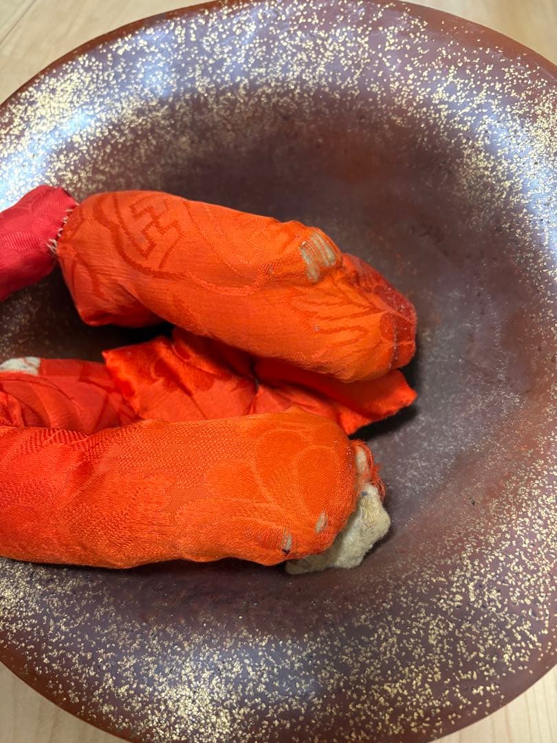 家紋付き　陣笠　骨董　アンティーク　鷹の羽