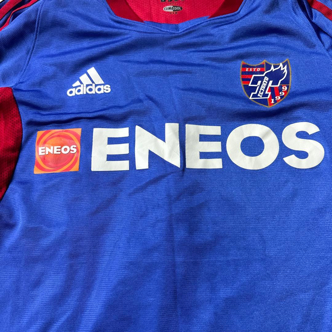 【希少】アディダスFC東京ユニフォーム03/04 Lサイズ中メッシュ2重タイプ