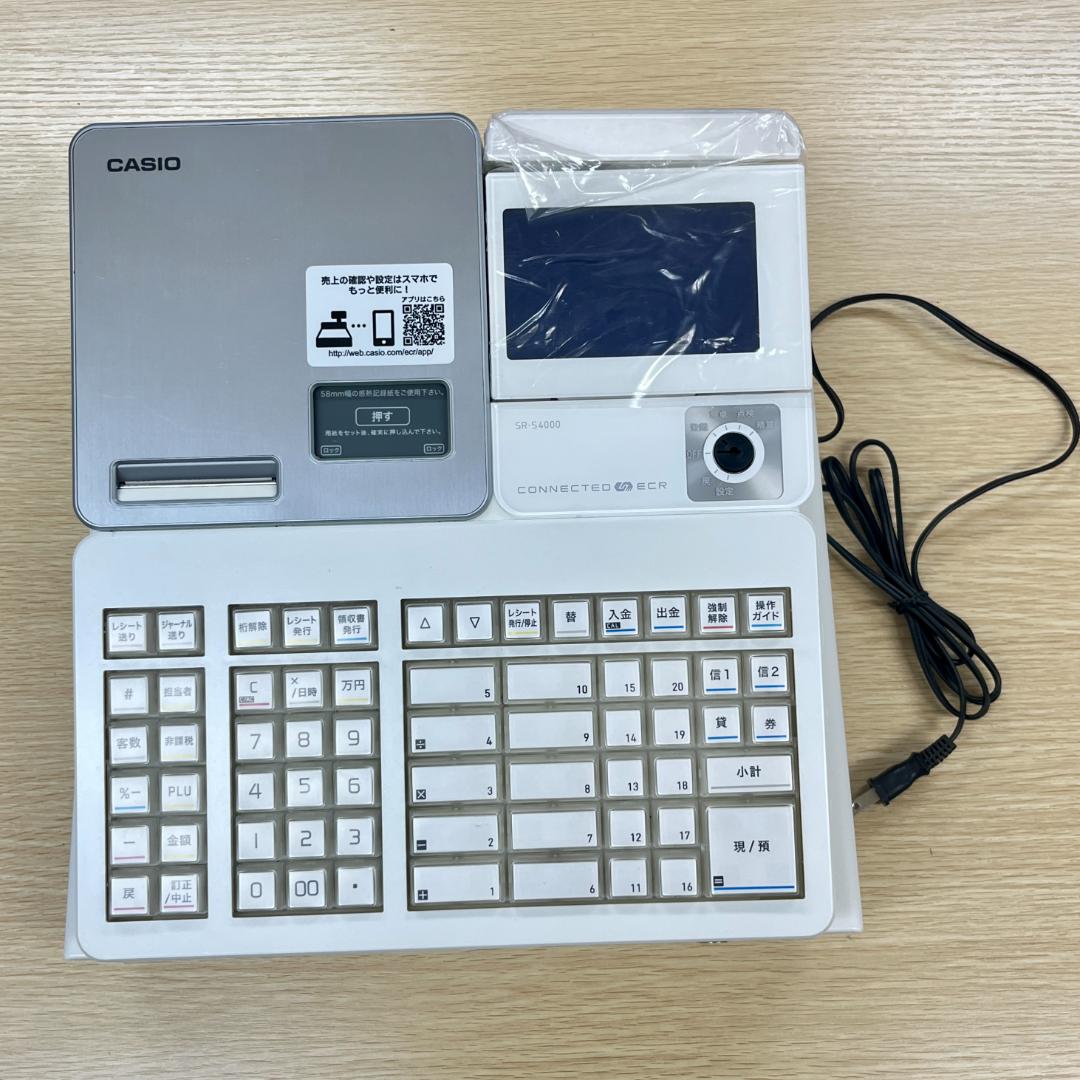 未使用展示品 CASIO レジスター SR-S4000-20SWE 通電確認済
