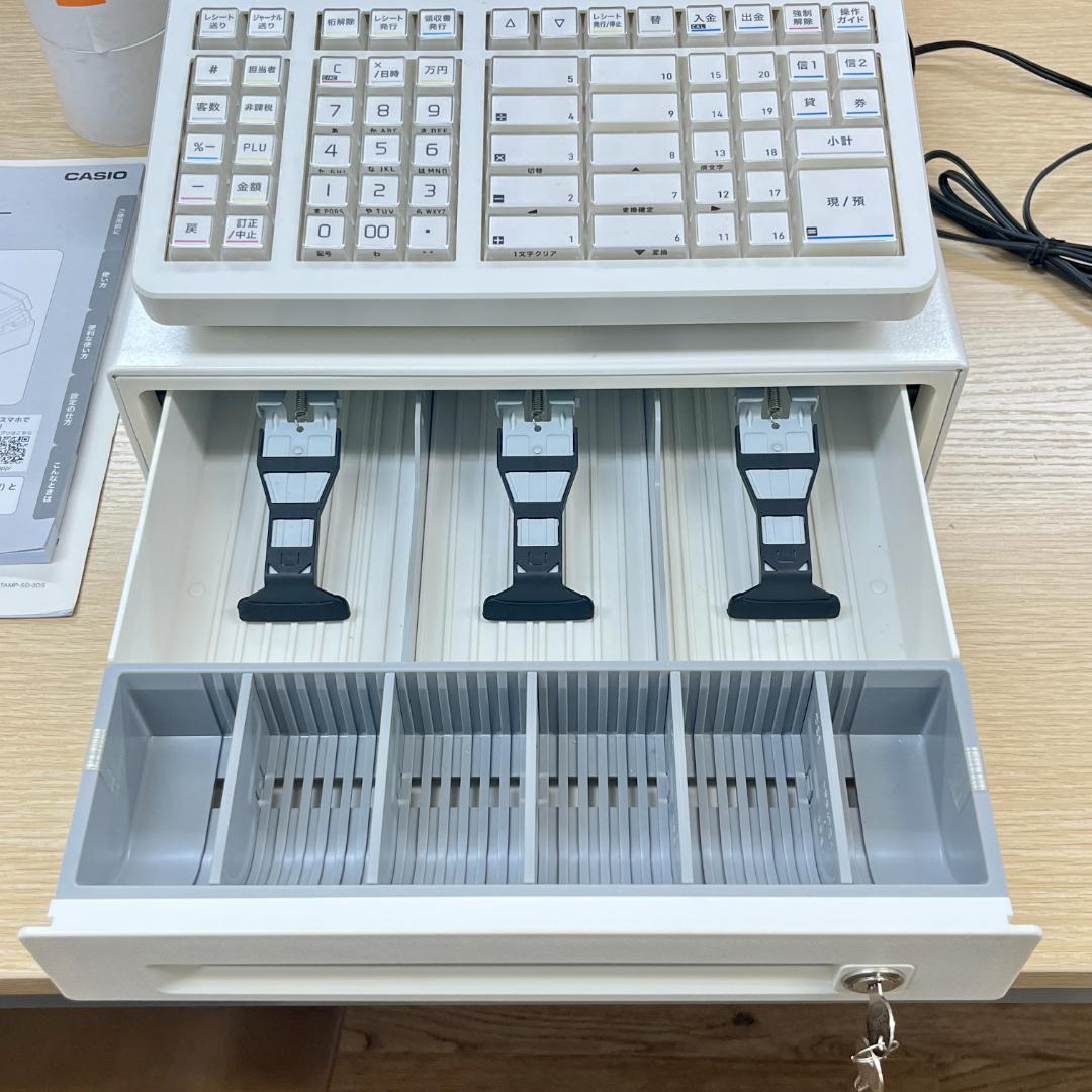 未使用展示品 CASIO レジスター SR-S4000-20SWE 通電確認済