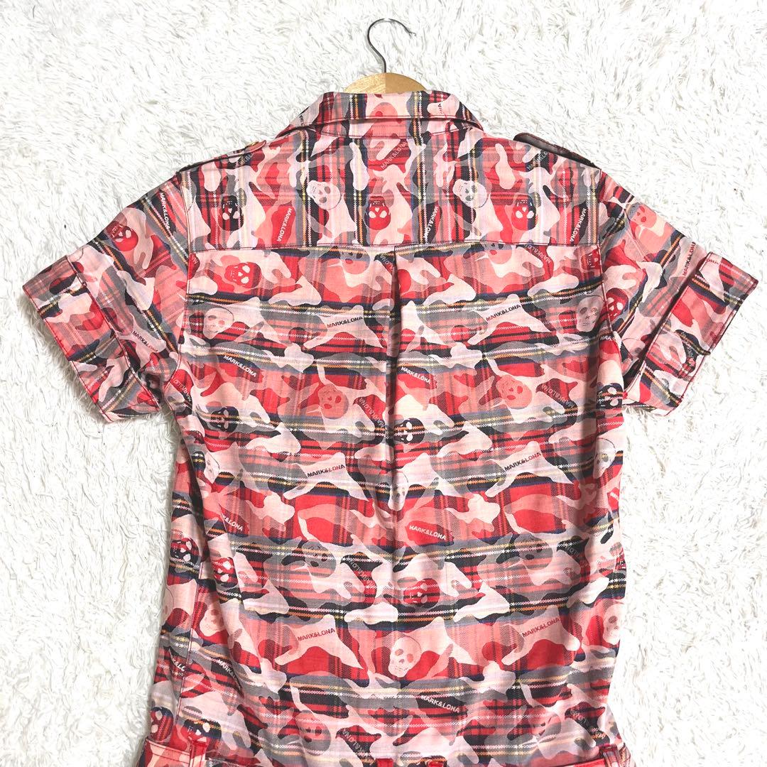 ✨未使用級✨マークアンドロナ ワンピース ベルト 総柄 ゴールド プレート