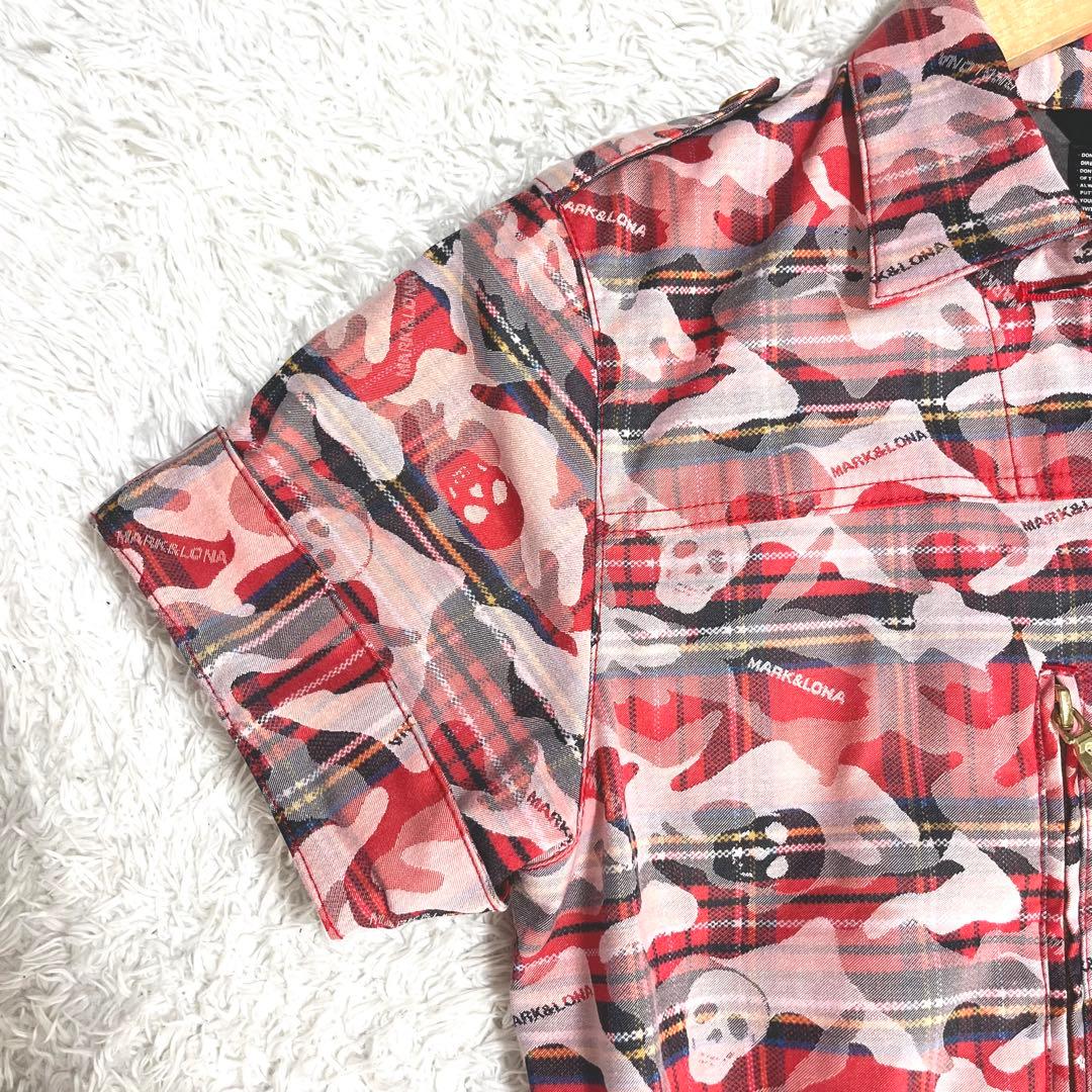 ✨未使用級✨マークアンドロナ ワンピース ベルト 総柄 ゴールド プレート