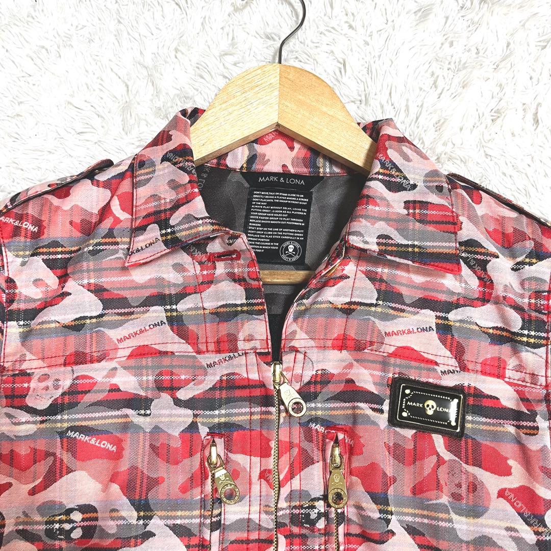 ✨未使用級✨マークアンドロナ ワンピース ベルト 総柄 ゴールド プレート