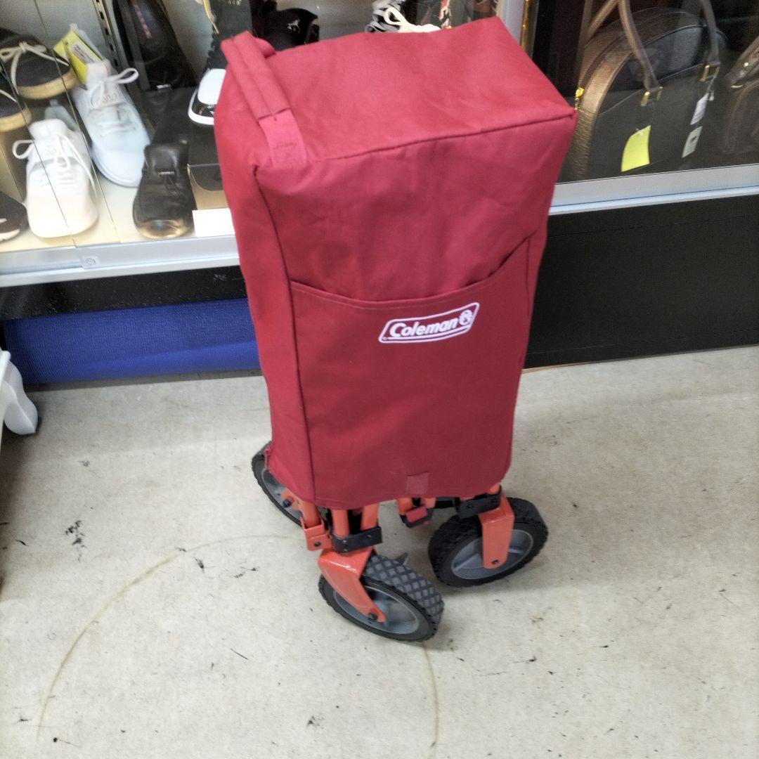 Coleman 折りたたみキャリーワゴン 赤