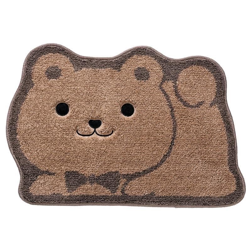 速乾 おしゃれ バスマット お風呂マット かわいい ひぐま