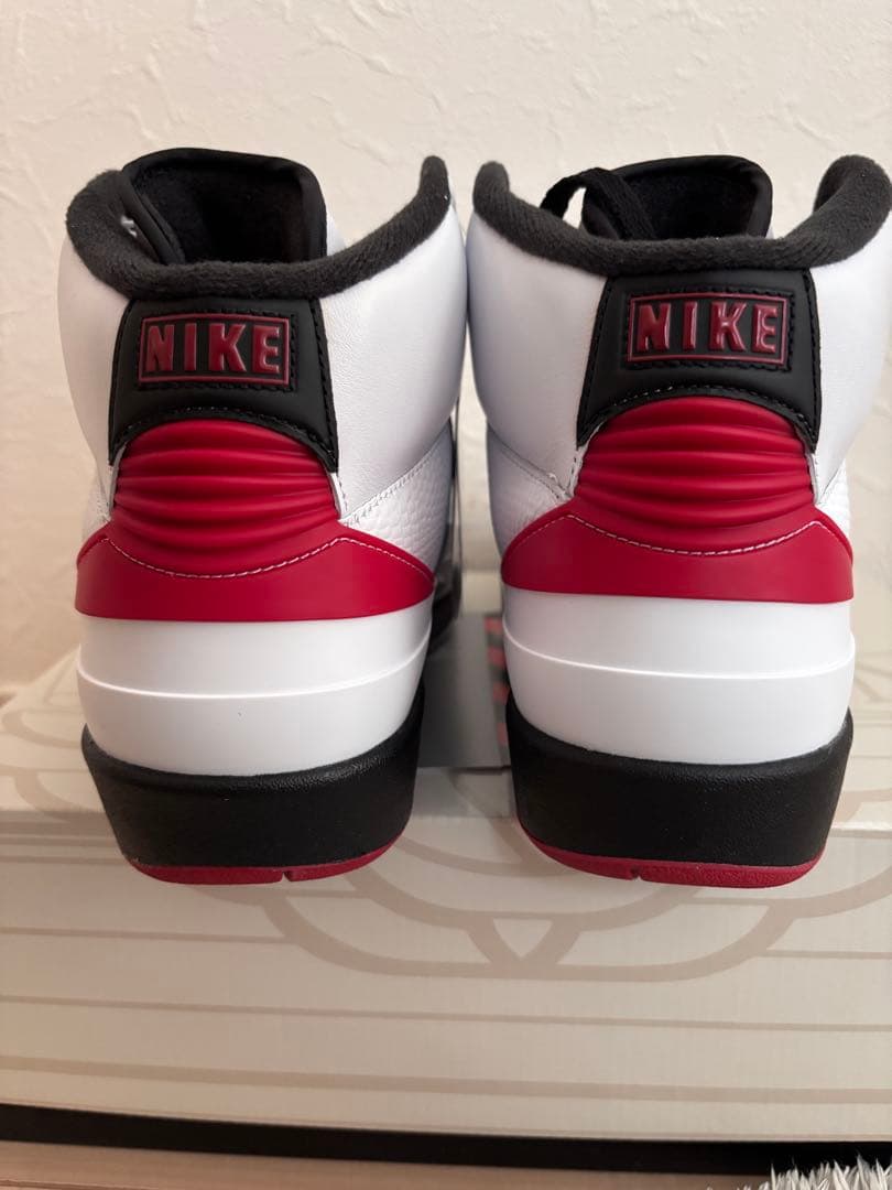 【新品タグ付27cm★即発送】NIKEエアジョーダン2 OG ホワイト/レッド