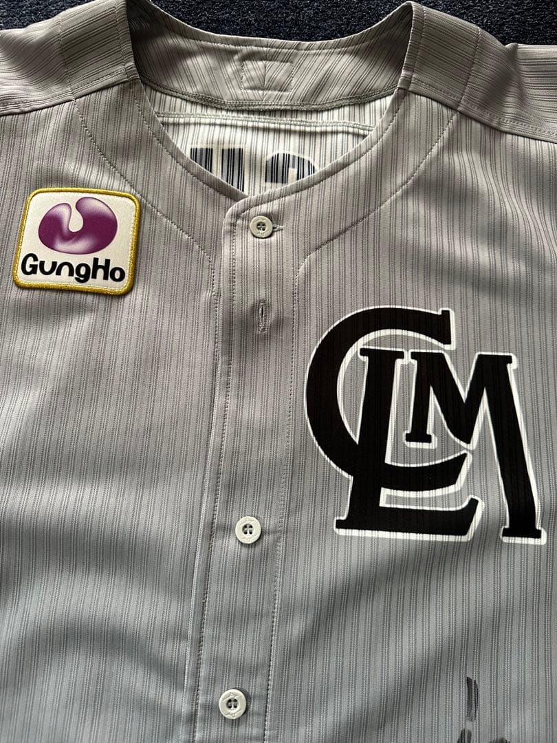 千葉ロッテマリーンズ　岩下　実使用ユニフォーム　2022年　直筆サイン