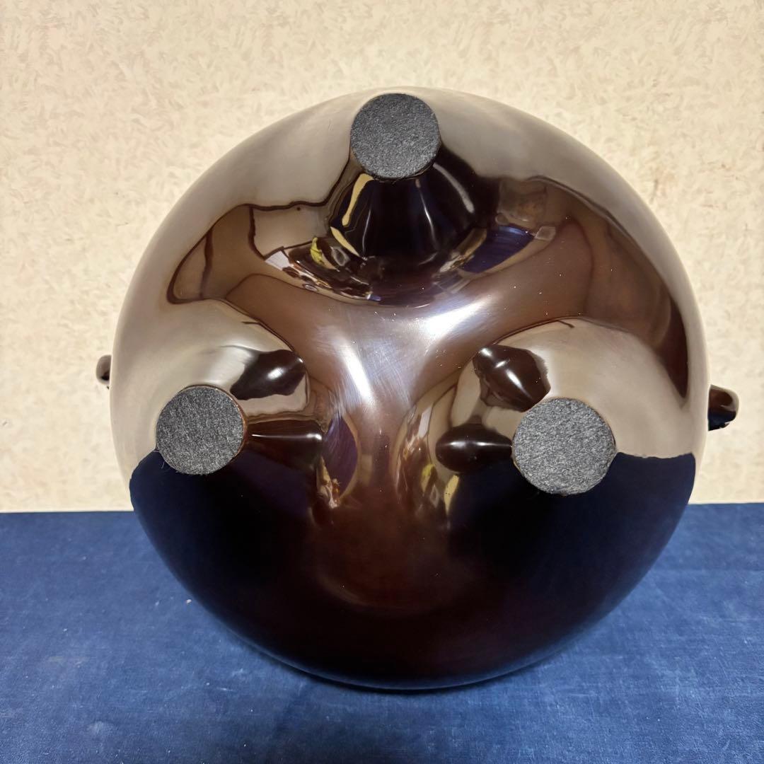 人間国宝高橋敬典/風炉/茶釜/電熱器/唐銅鬼面風炉/野々田製電熱器/敷板/茶道具