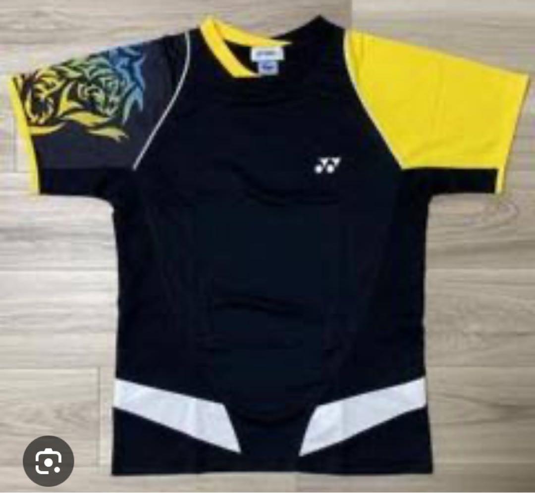 YONEX ヨネックスゲームシャツ 黒×黄 サイズM 【レア】