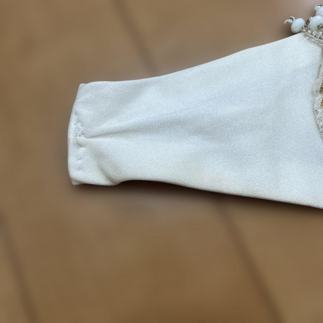 ベリーダンス 衣装　白　ホワイト　セットアップ