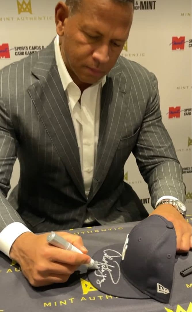 アレックス・ロドリゲス直筆サイン入りオーセンティックキャップNew Era